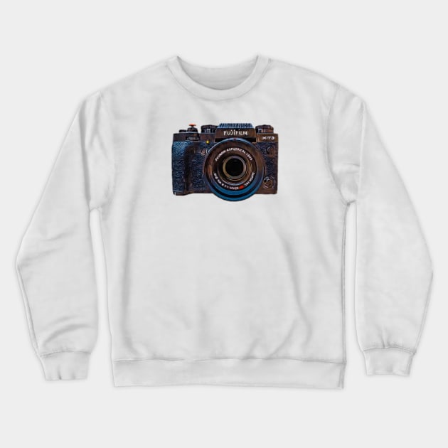 Fujifilm X-T3 digital painting Crewneck Sweatshirt by Tdjacks1